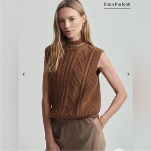 Women's Varley Joilette Roll Neck Sleeveless Mock Neck Sweater Vest